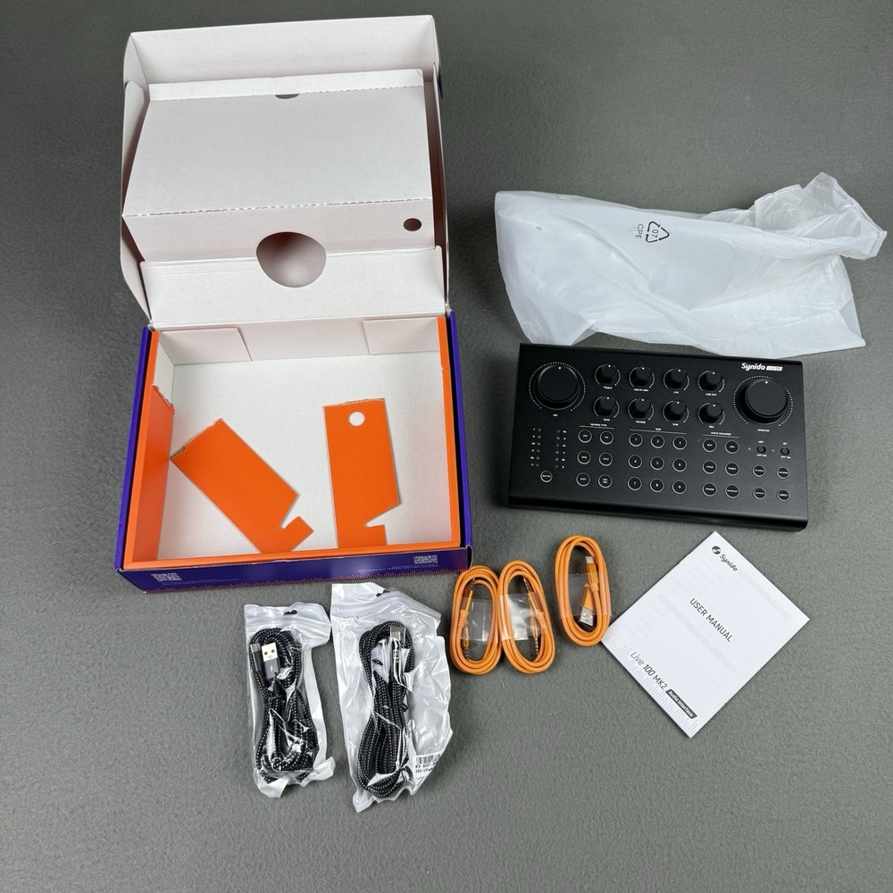 Synido Live 100 Podcast Livestream Mixer Black New Open Box - Picture 7 of 7